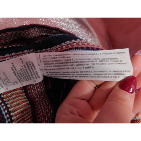 Hollister Rainbow Striped Mini Skirt S - Cotton Boho - Excellent - Picture 4 of 7